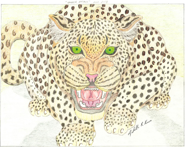 Leopard = under attack - Artwork