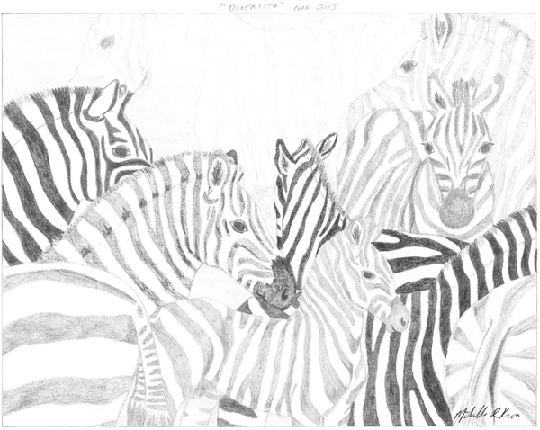 Zebras = diversity - Artwork