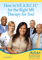 Cover of How to S.E.A.R.C.H.™ for the Right MS Therapy for You! Publication