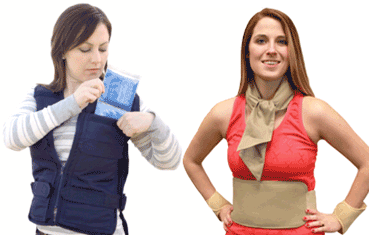 Woman wearing Cooling Vests