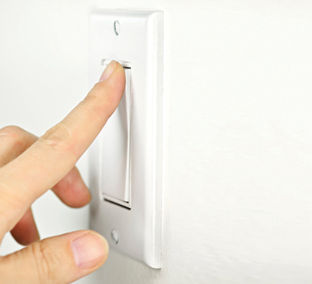 Photo of a light switch