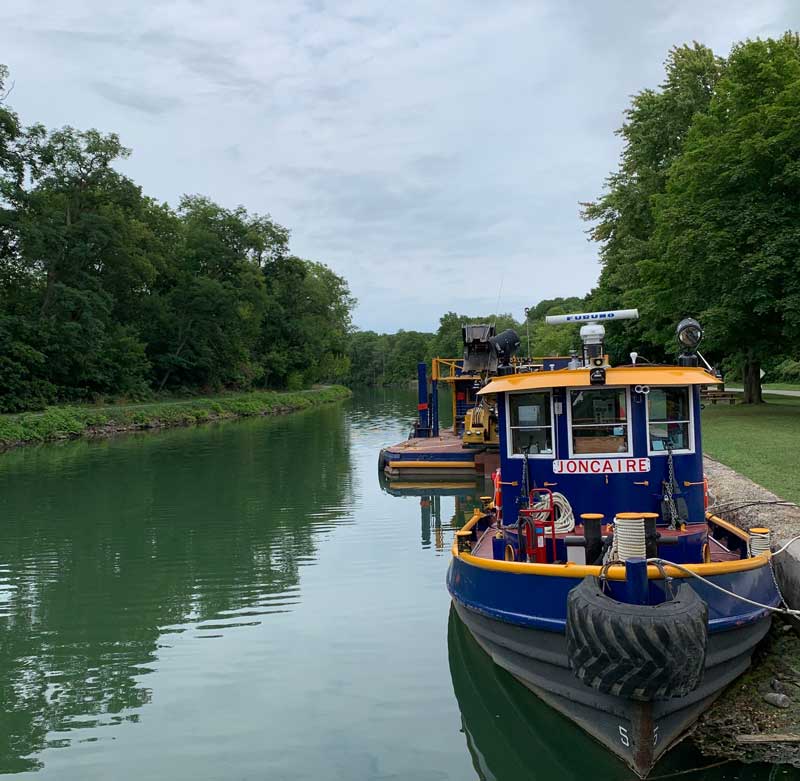 Tugboat on the Erie Canal