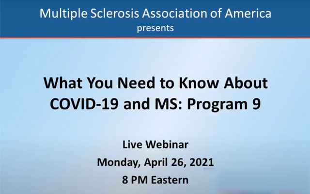 Covid 19 and MS Program 9