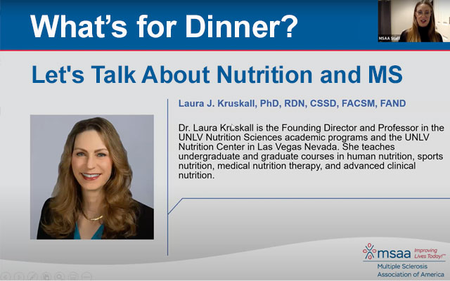 What’s for Dinner? Let’s Talk About Nutrition and MS