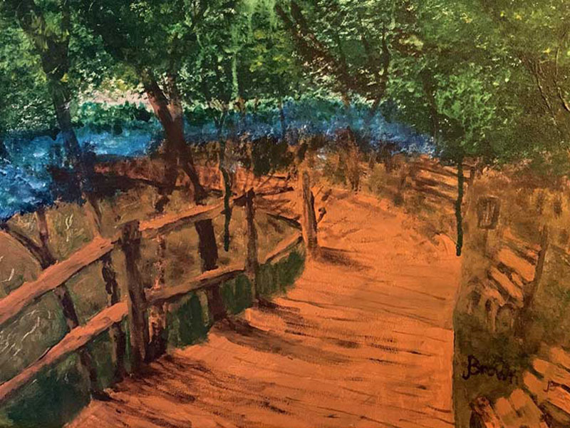 Acrylic Painting of the Boardwalk