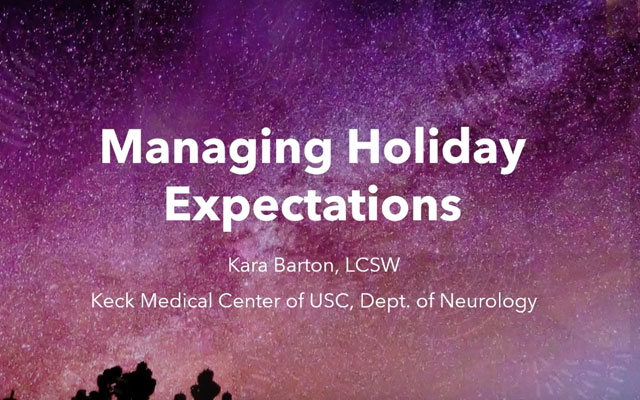 MSI video: Managing Holiday Expectations