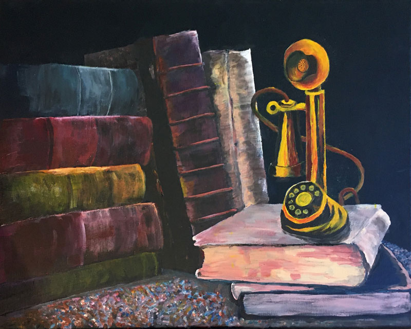 Old Books and Telephone