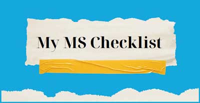 My MS Workbook and Checklist