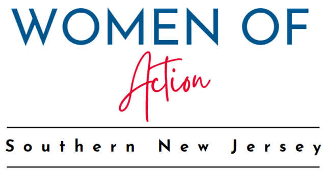 Logo for the Women of Action Southern New Jersey Luncheon and Fashion Show event in Tavistock, NJ