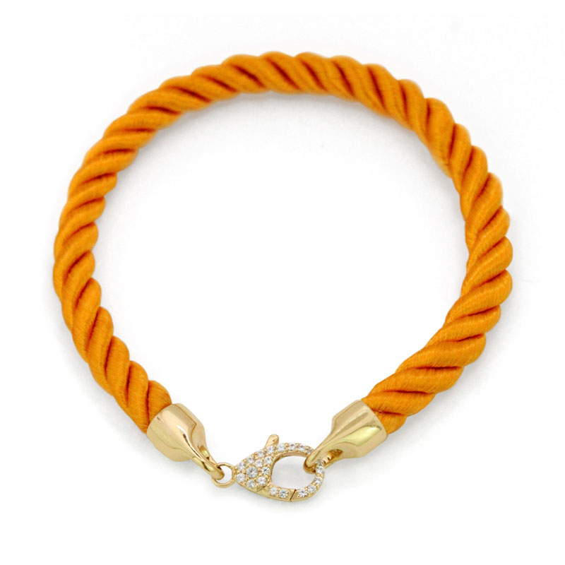 Orange Rope Bracelet