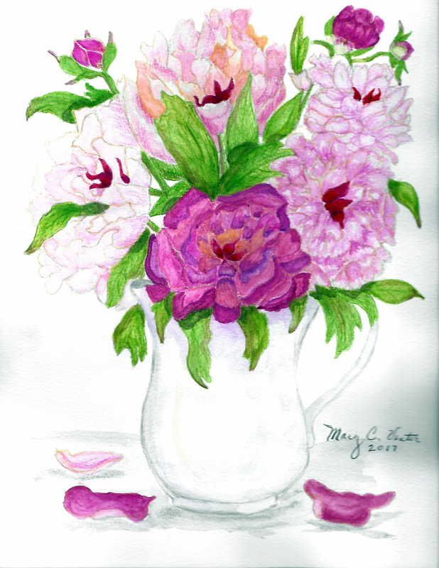 Peonies in Vase