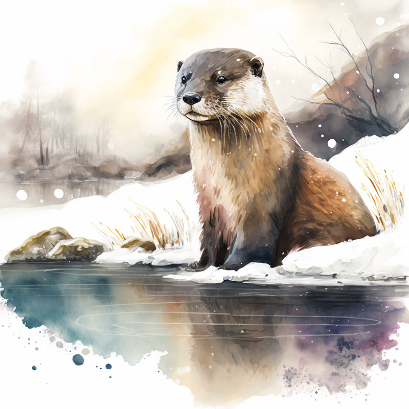 River Otter in Winter