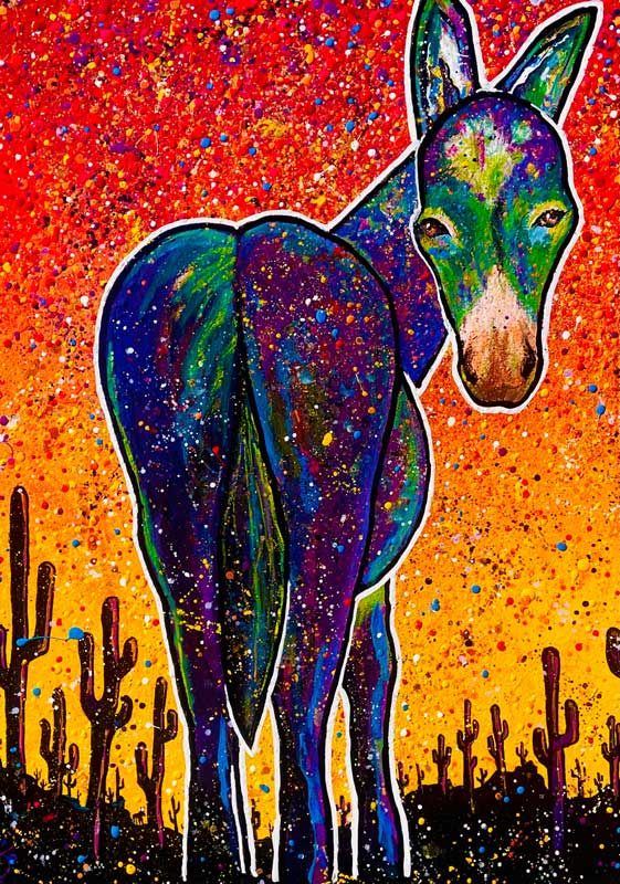 Burro at Sunset by Robert Holton