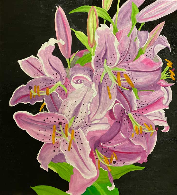 Stargazer Lilies by Verna Stearns