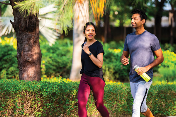 Couple jogging