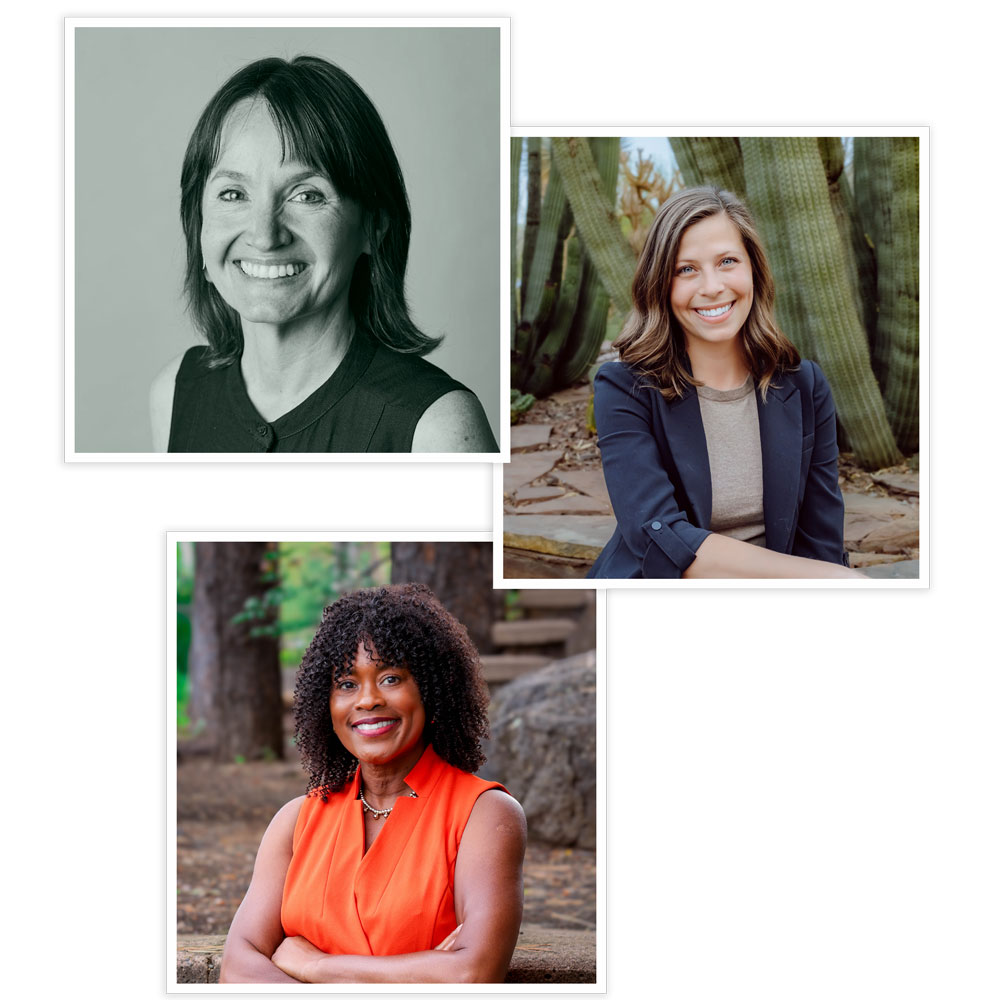 Associate Professor Dr. Riley Bove, MS Specialist Dr. Jacqueline Koshorek, and MS Advocate Tina Brown